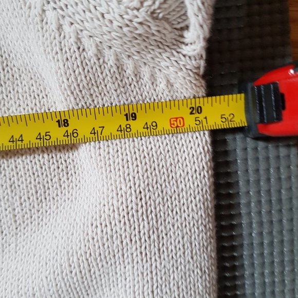 Open Cardigan Sweater 100% Cotton Size M - Picture 7 of 8